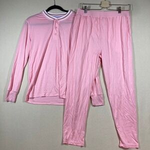 Jambys Pajambys Set Med Flamingo Pink Comfort Lounge Sustainable‎